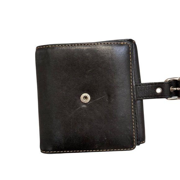 Coach black leather vintage y2k buckle wallet - Picture 10 of 12